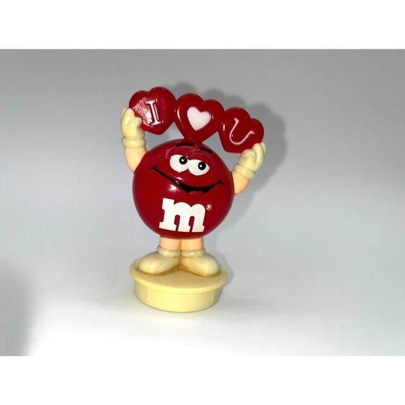 M&M'S Other - Vintage M&M Valentine's Day Red M & M I love you Heart Cake Topper cupcake OMG